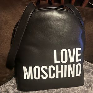Love Moschino Borsa Pu Nero Backpack BRAND NEW